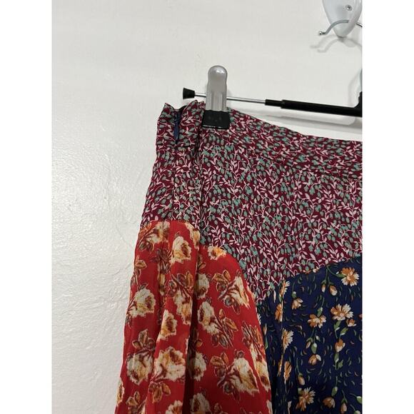 Anthropologie Meadow Rue Ditsy Floral Prairie Midi Skirt Sz 10 Modest Trad Wife - Picture 5 of 7